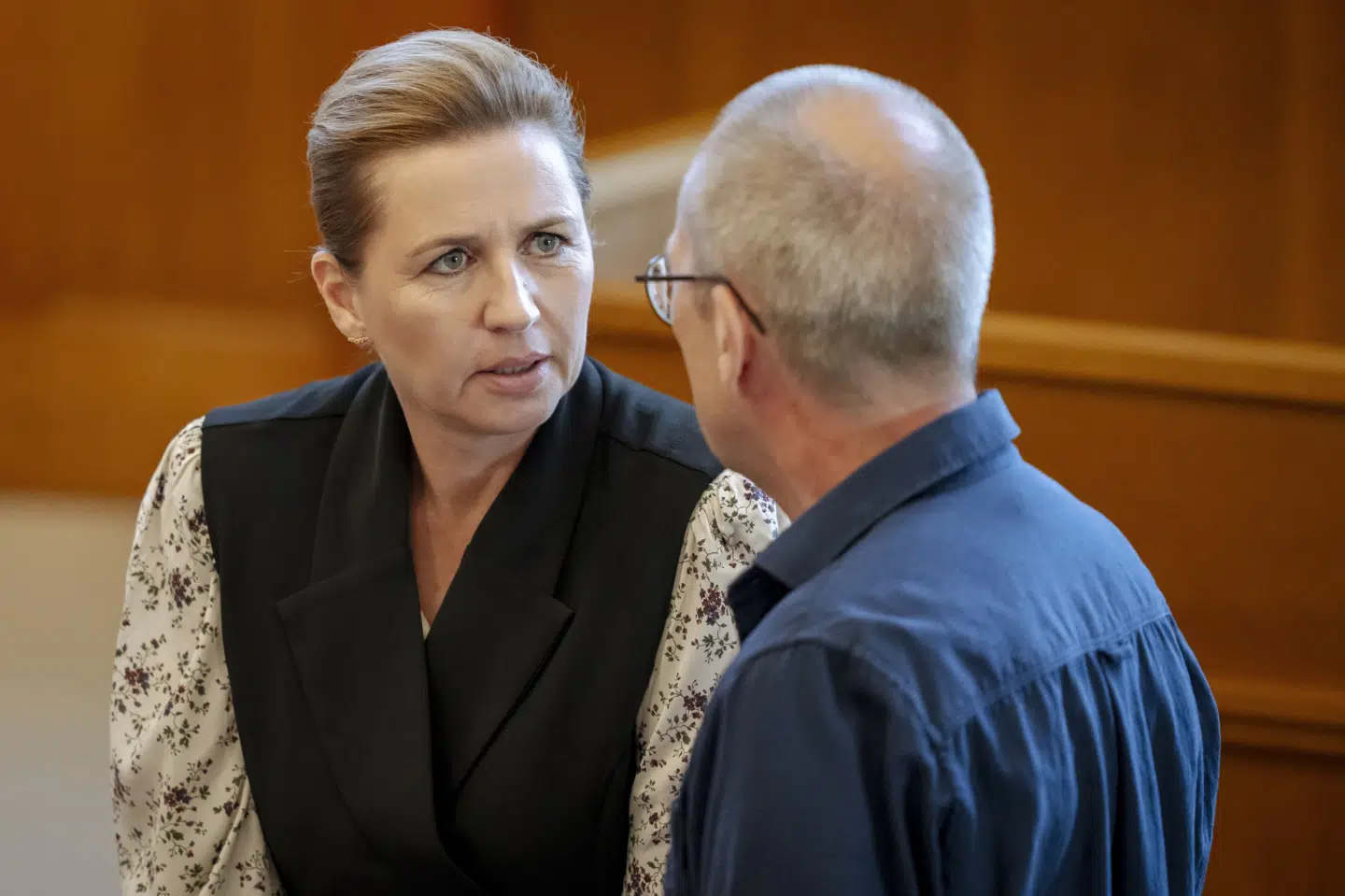 Statsminister Mette Frederiksen (S) har været ordknap om sms-sagen i denne uge.