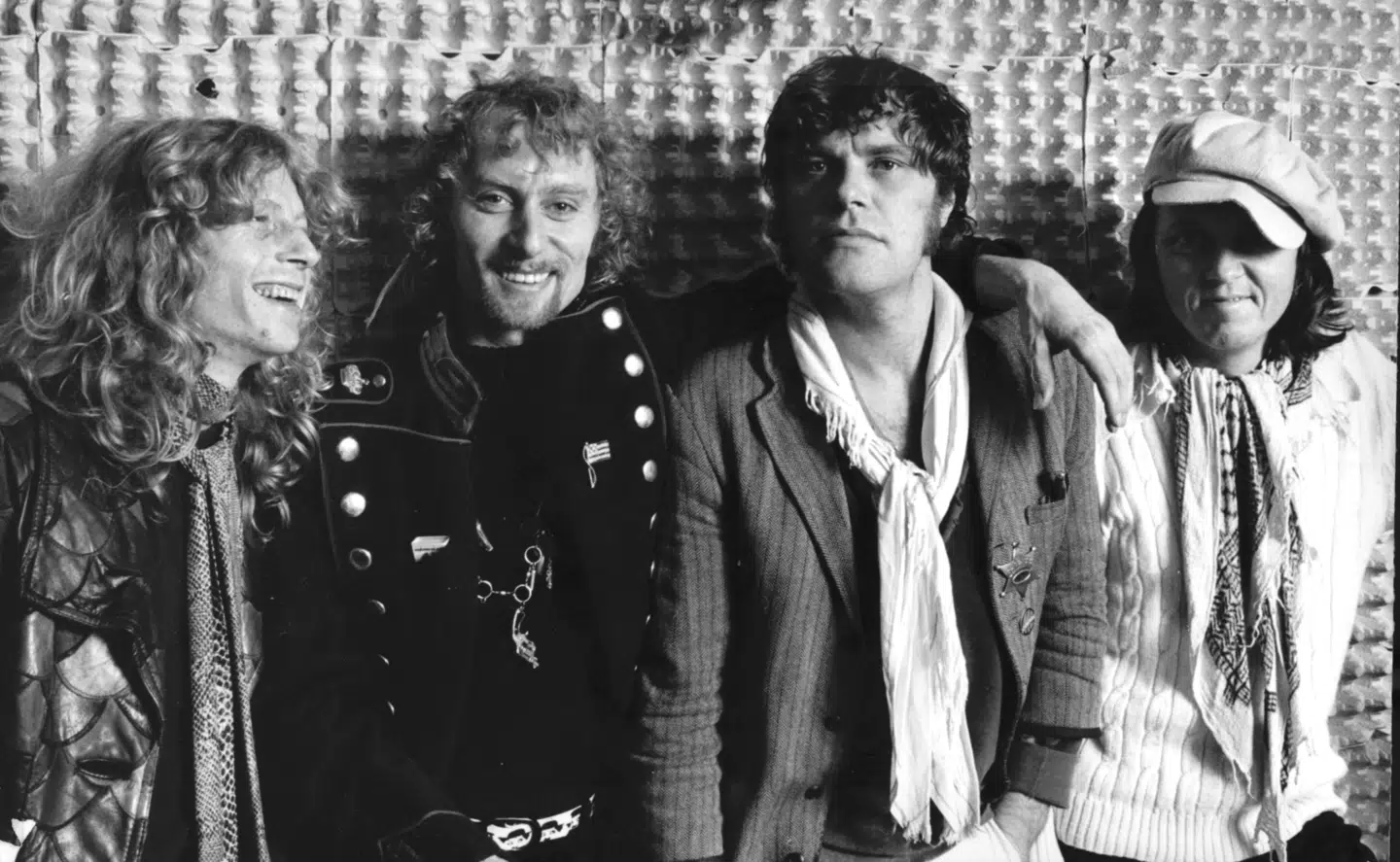 Sådan så de ud, da de var på toppen: Søren Berlev, Franz Beckerlee, Kim Larsen og Wili Jønsson – Gasolin'.