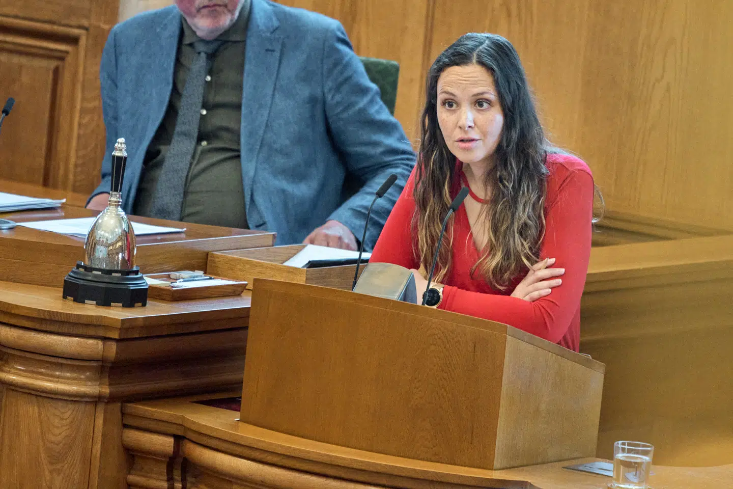 I blandt de tilbageholdte fredsaktivister er folketingsmedlem Victoria Velasquez. Foto: Thomas Traasdahl, Scanpix.