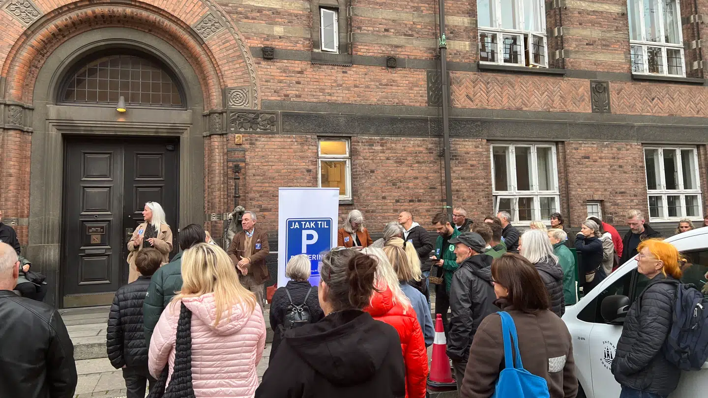 Bente Schmeichel demonstrerede foran Københavns Rådhus torsdag sidste uge.