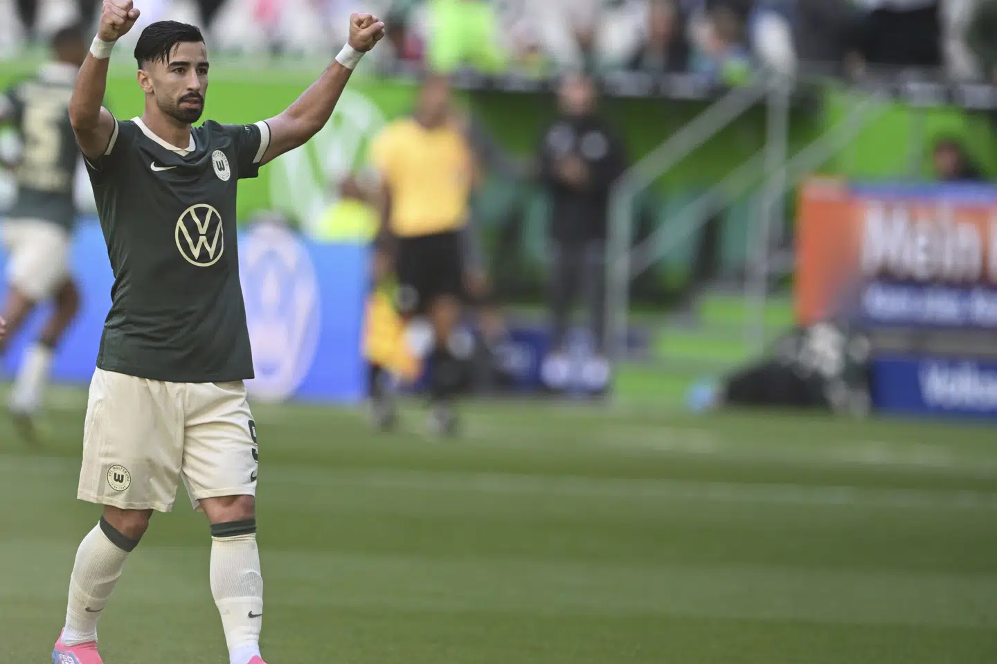 Wolfsburgs Mohamed Amoura scorede to gange i sejren over Somalia. (Arkivfoto).