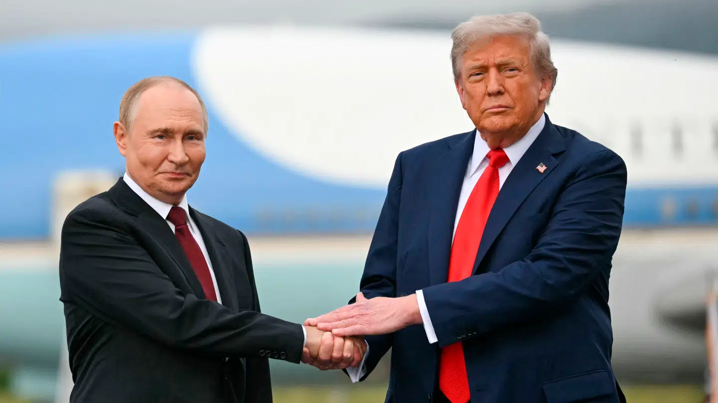 Vladimir Putin og Donald Trump ved deres topmøde i Alaska tidligere på året.