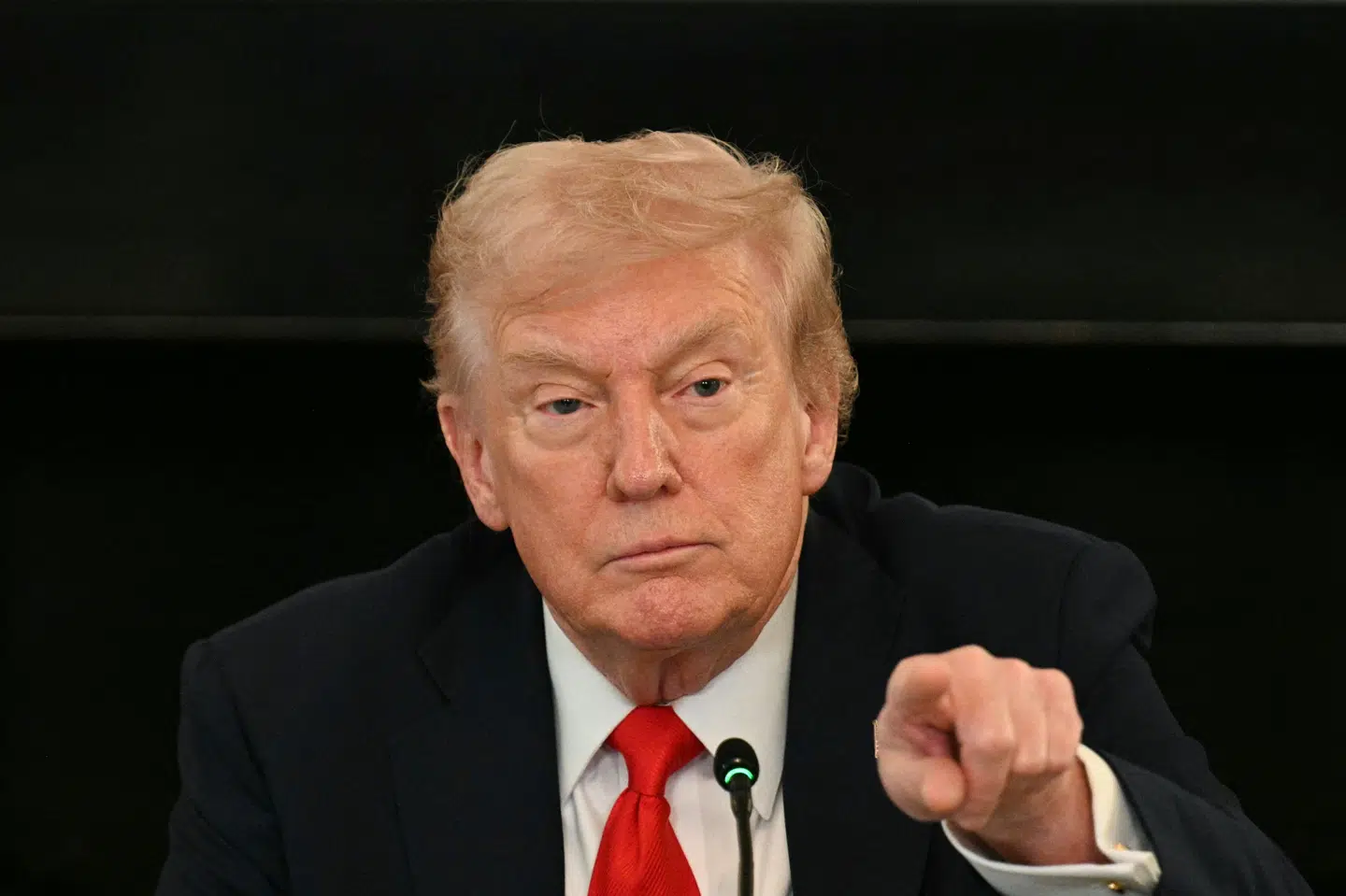 USA's præsident, Donald Trump, vil meget gerne have Nobels fredspris. Det fik han ikke fredag. Til gengæld fik han stor ros af modtageren af fredsprisen. (Arkivfoto).