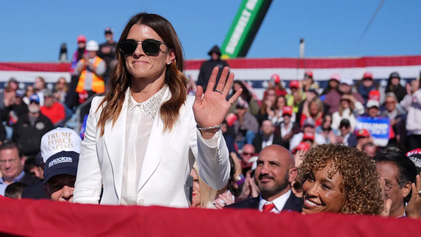 Den tidligere Nascar-stjerne og nu konservative kommentator Danica Patrick.