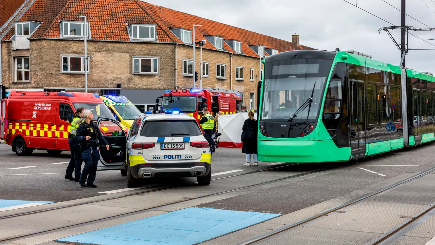 Uheld med letbanen i Glostrup, lørdag den 11. oktober 2025.