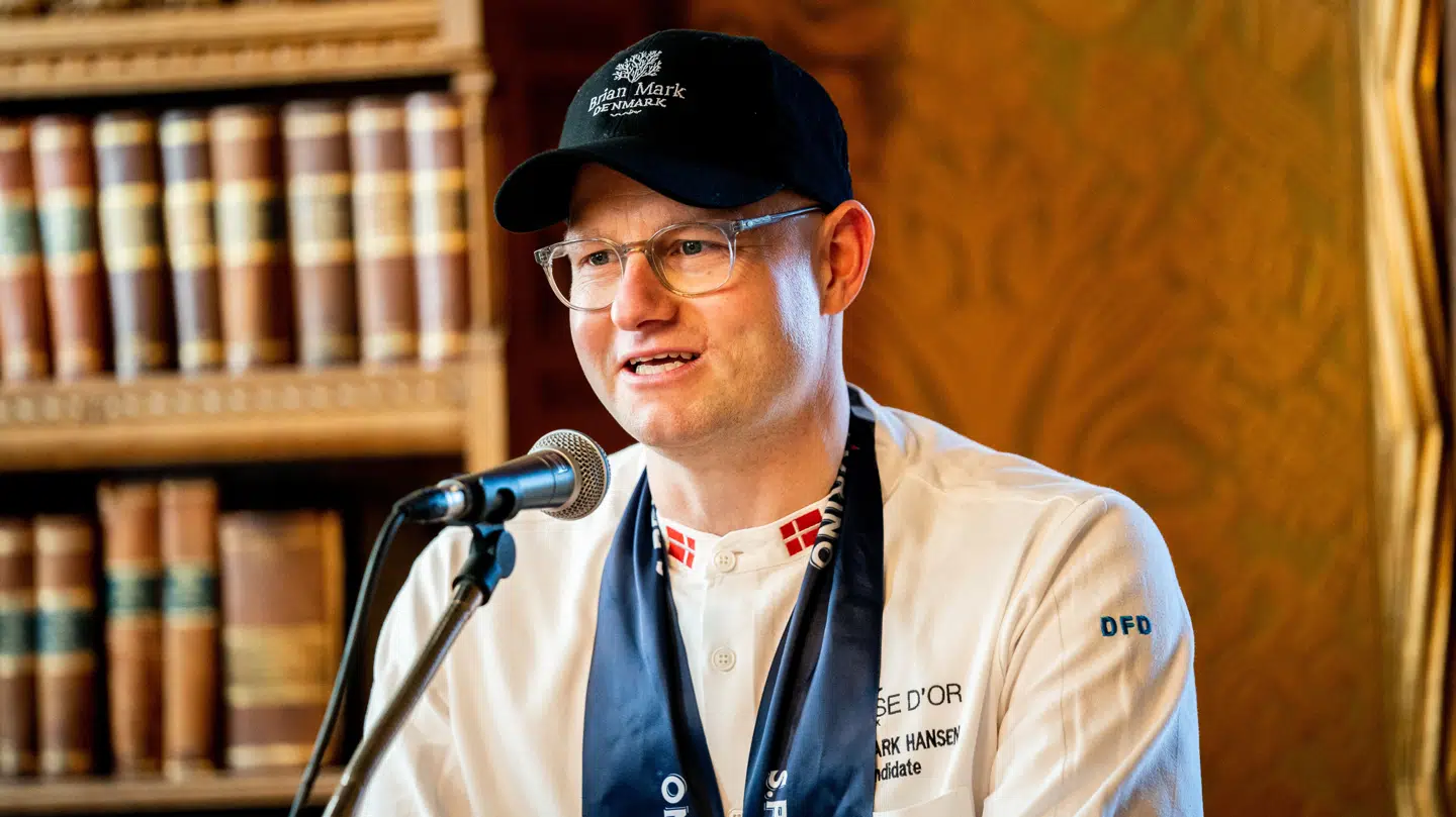 Brian Mark Hansen vandt guld i 2023 i de uofficielle verdensmesterskaber i kokkekunst Bocuse d'Or.