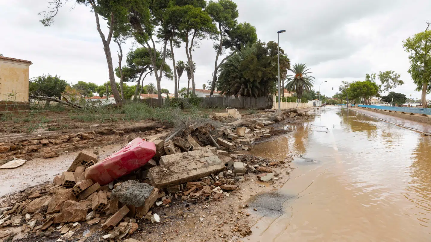 Stormen Alice har også ramt Murcia-regionen i Spanien blandt andet.