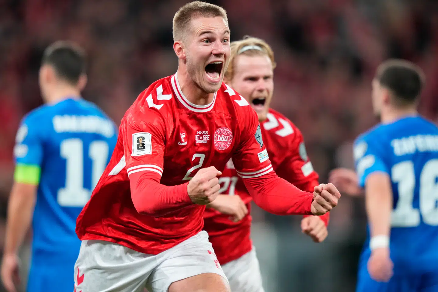 Joachim Andersen spillede en af sine bedste landskampe søndag mod Grækenland. Og så fik han scoret sit første mål for Danmark.
