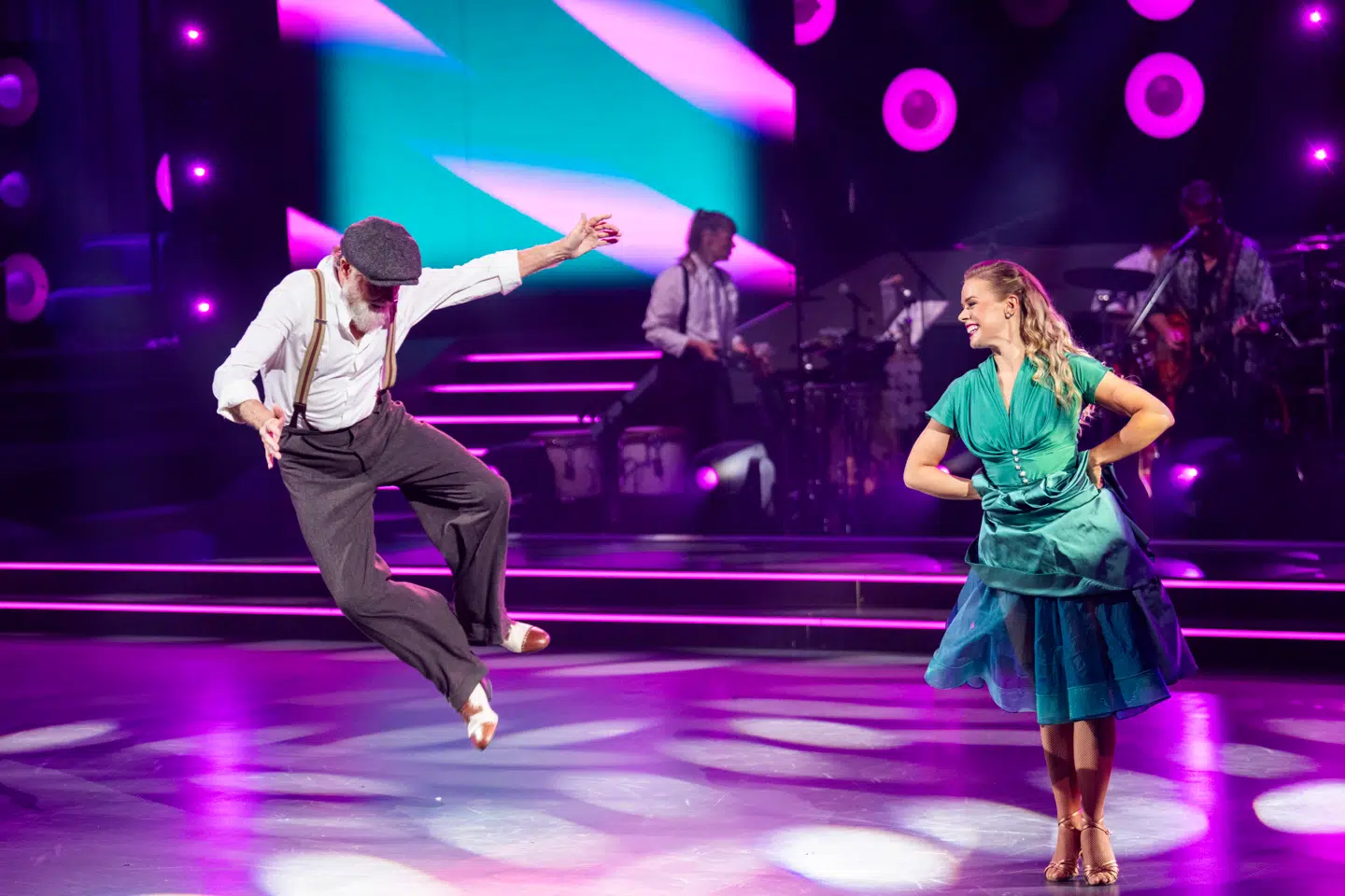 Jesper Asholt og Asta Björk Ivarsdottir dansede fredag en jive i 'Vild med dans'.