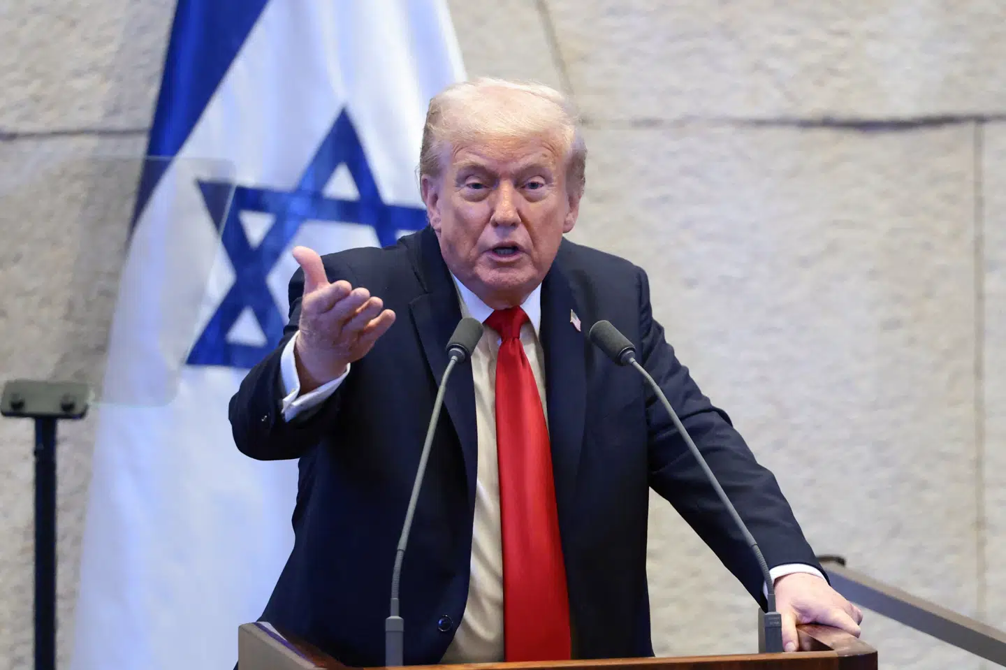 USA's præsident, Donald Trump, taler i Knesset, Israels parlament.
