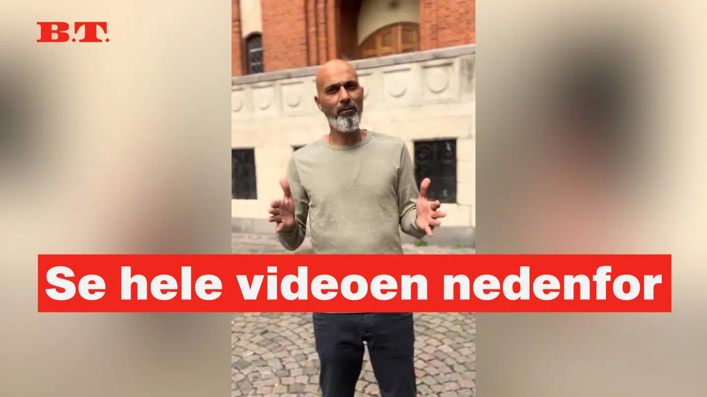 Her ses Fælles Fremtids kommunalvalgskandidat Khalid Amin Al-Subaihi, der i en video på det sociale medie X forklarer om sit partis forslag.