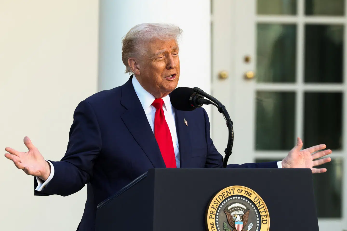 Donald Trumps administration vil fredag fremlægge en liste over "demokratiske programmer", der vil blive lukket. Det sagde han tirsdag.