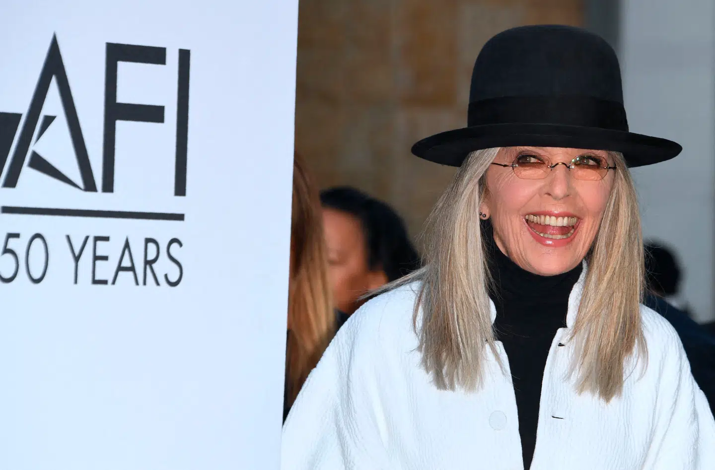 Diane Keaton ses her i 2017, hvor hun modtog American Film Institutes Life Achievement-pris for sin lange karriere.