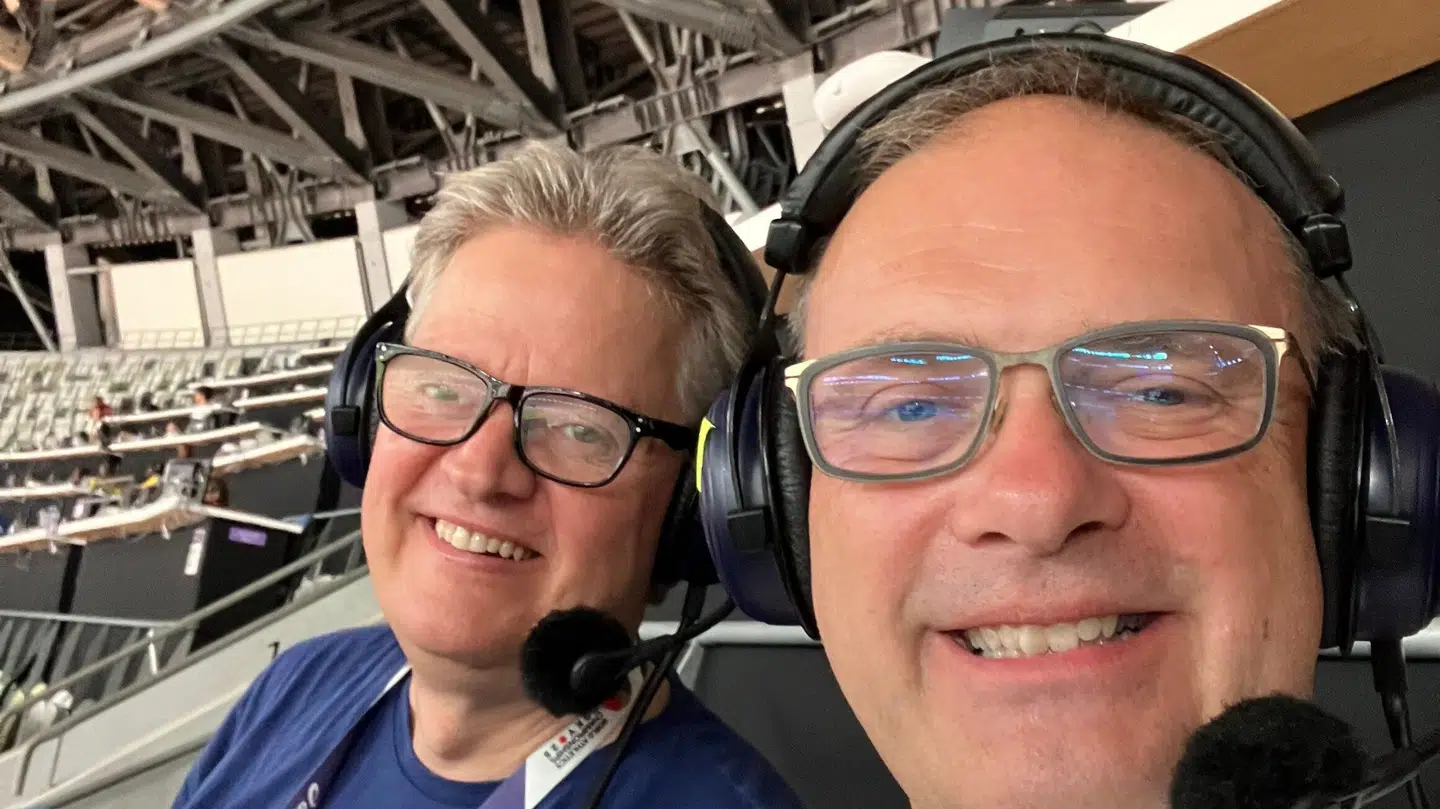 Makkerparret har netop været til VM i atletik.