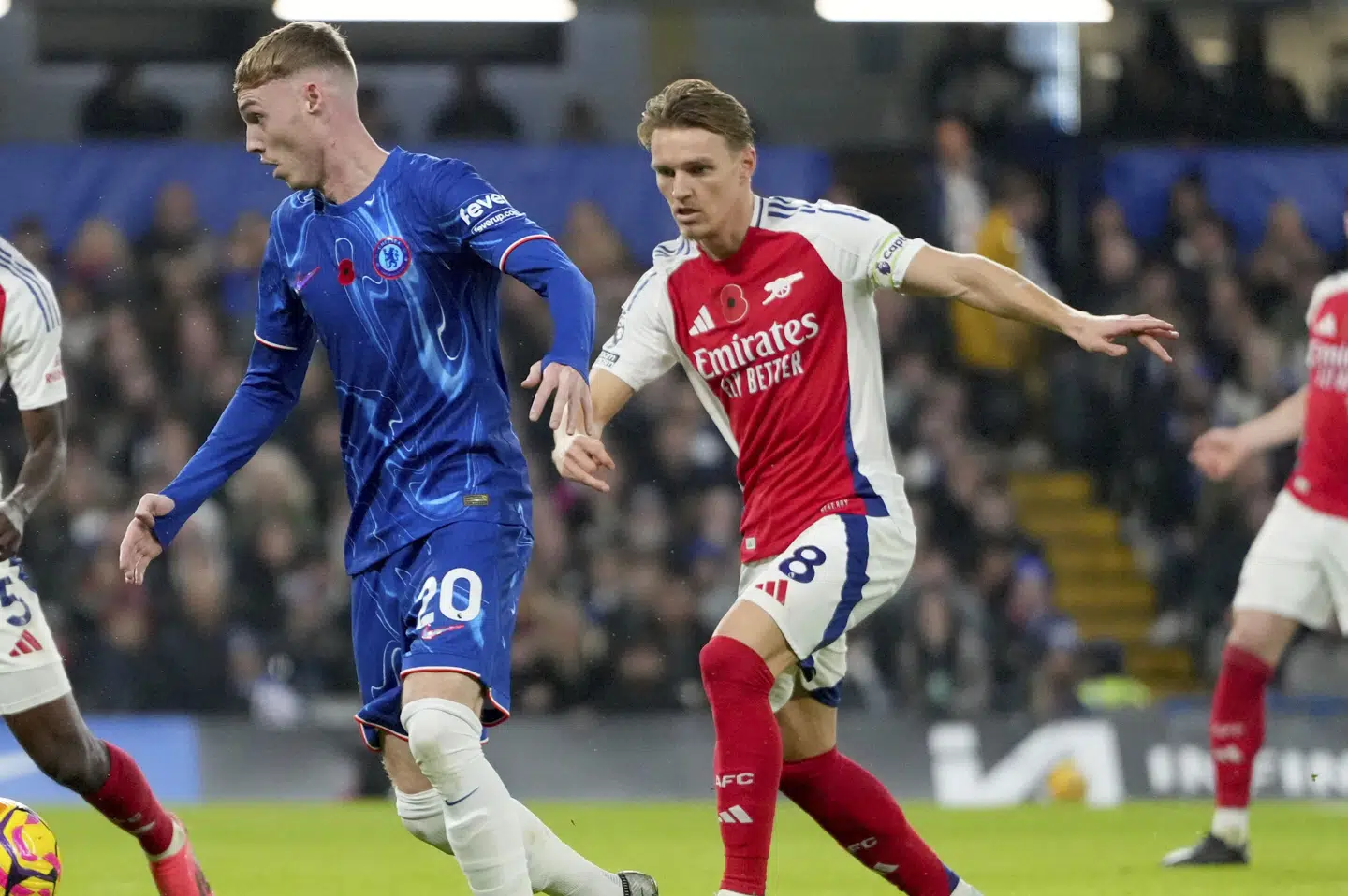 Cole Palmer og Martin Ødegaard er ude på ubestemt tid.