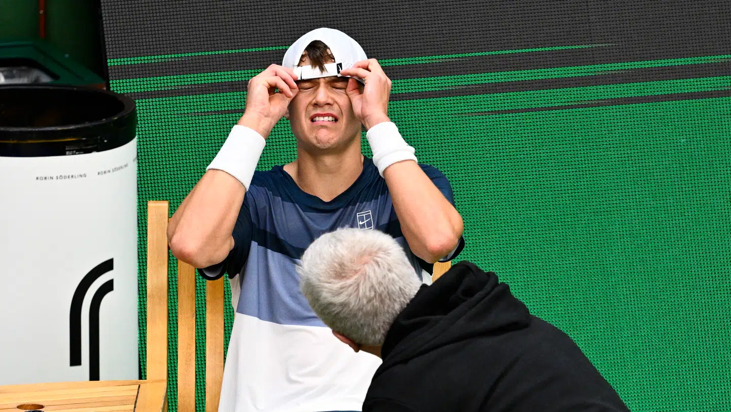 Holger Rune var i tydelige smerter.