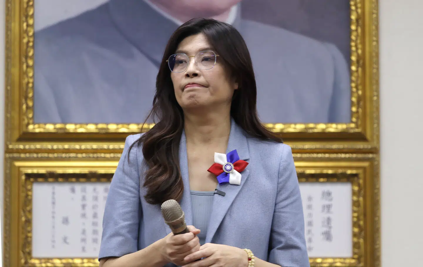 Cheng Li-wun efter sejren søndag.