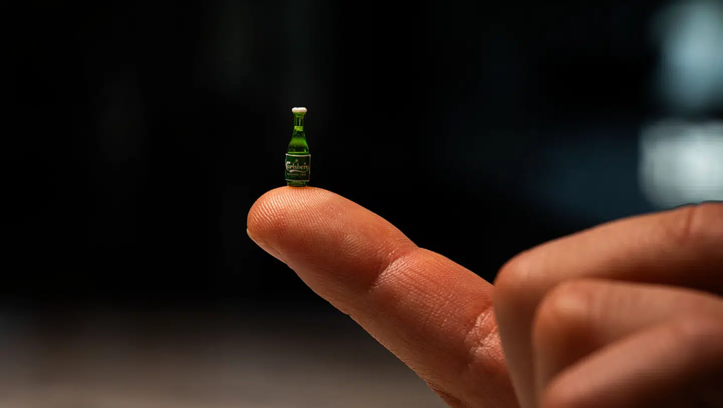 Her er et billede af den famøse øl.