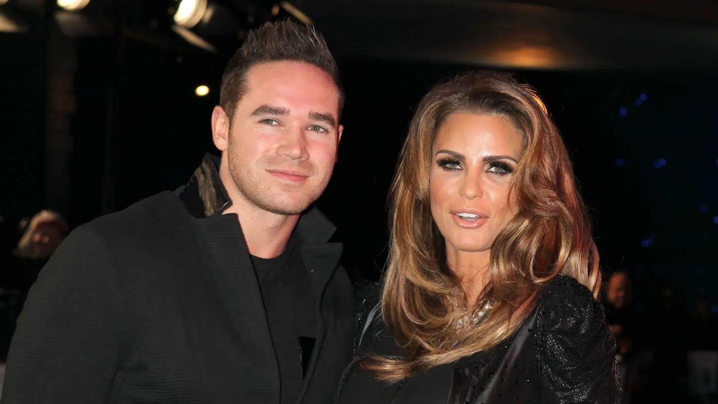 Kieran Hayler og Katie Price ses her sammen i februar 2014.