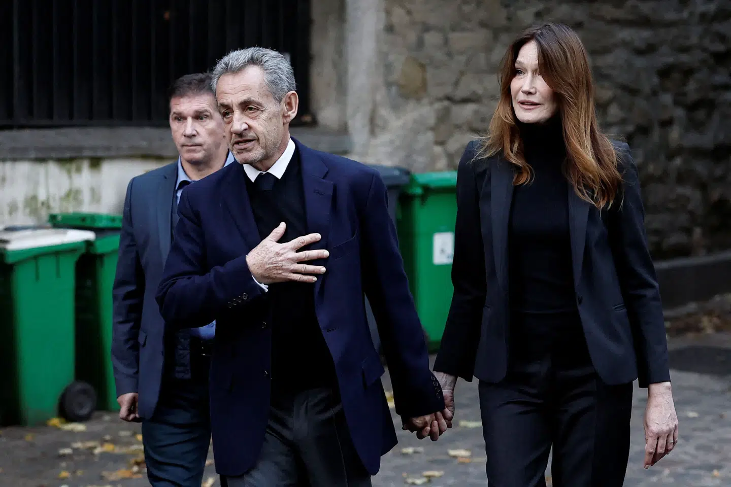 Nicolas Sarkozy forlod i morges sit hjem og blev ført til La Santé-fængslet i Paris. Foto: Benoit Tessier, Scanpix
