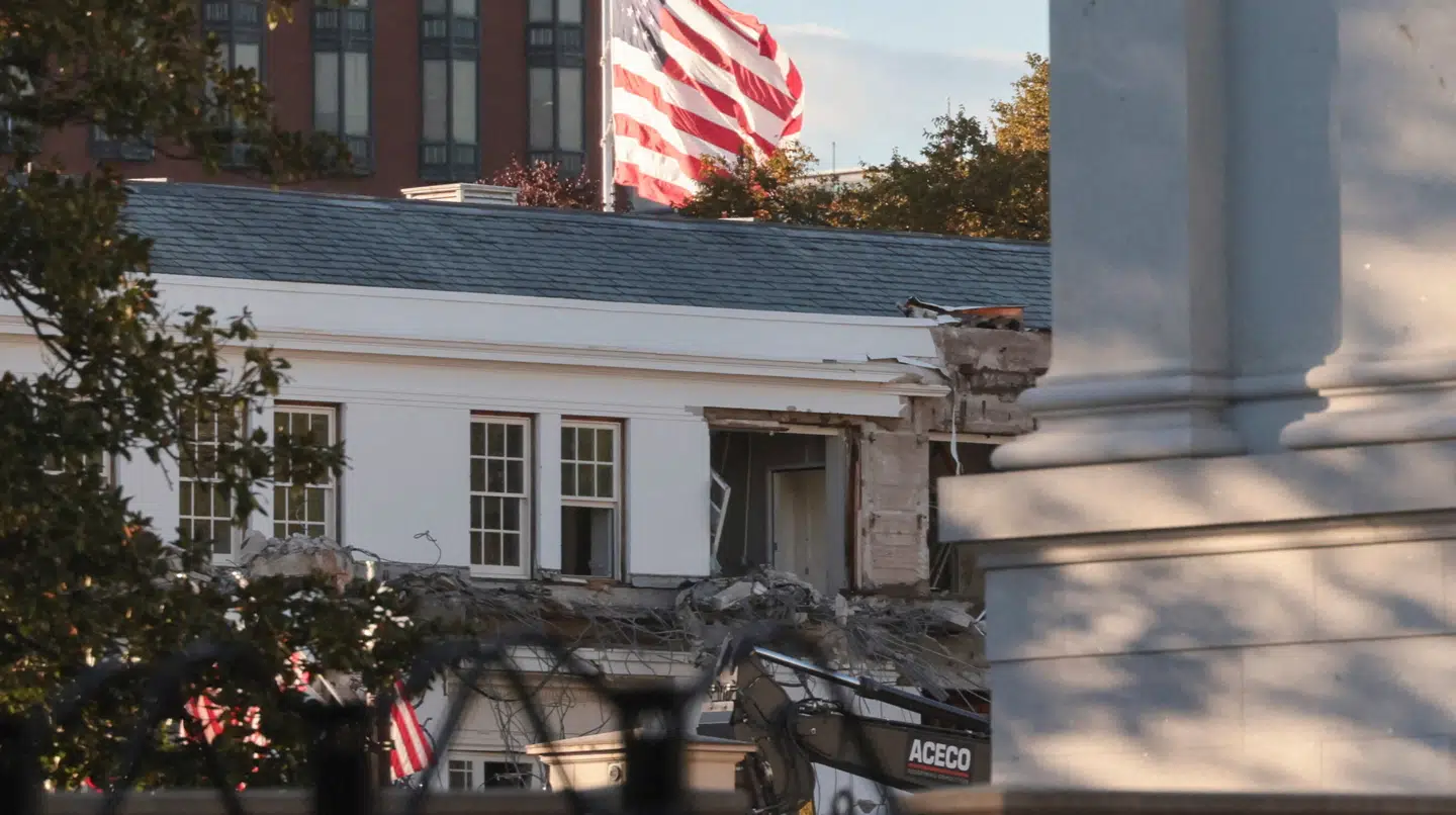 Det Hvide Hus' østfløj skal blive til en balsal.