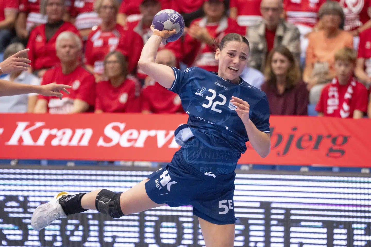 Mie Højlund blev topscorer med ti mål i den overraskende smalle sejr over EH Aalborg. (Arkivfoto).