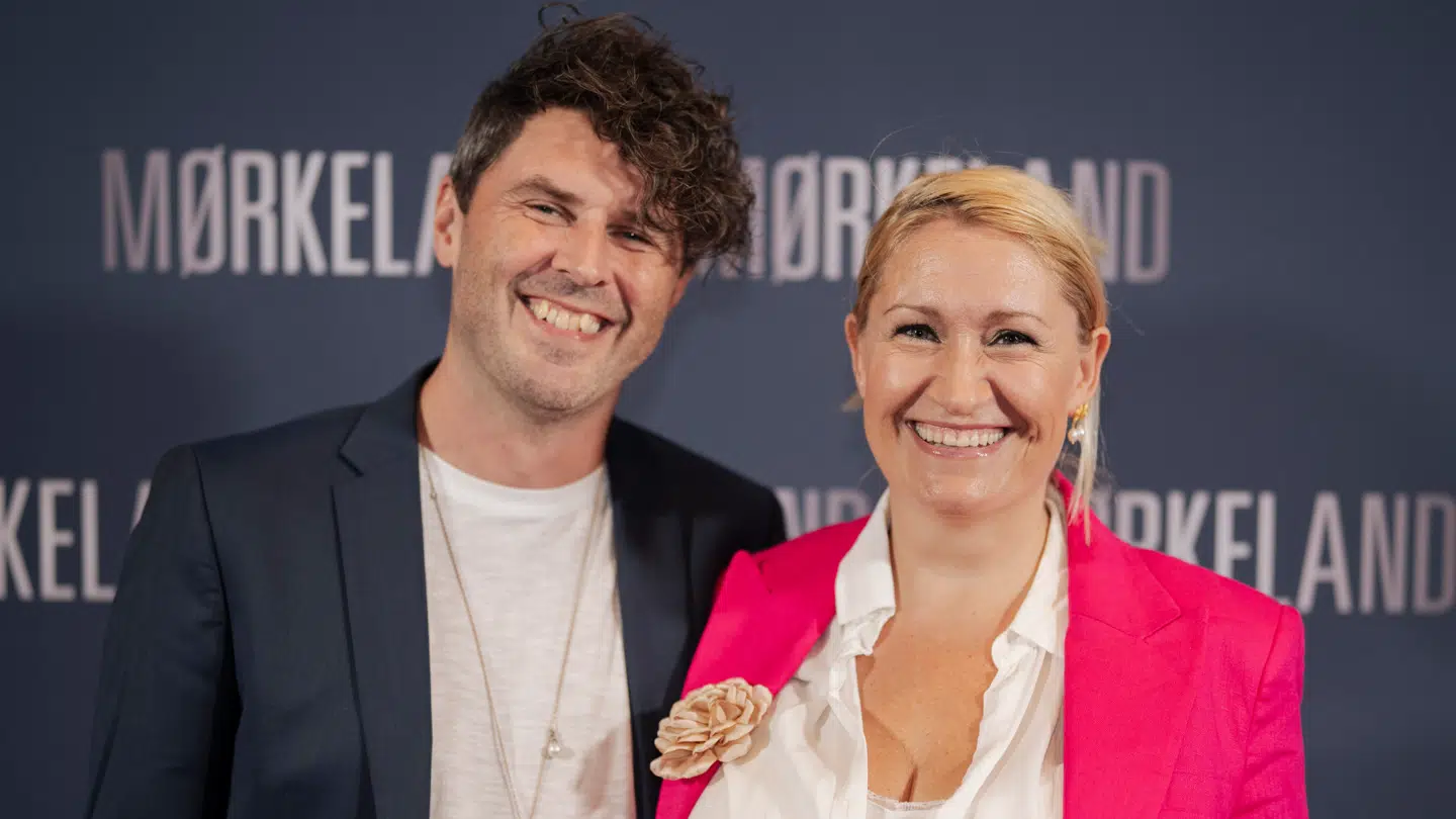 Barbara Topsøe-Rothenborg sammen med kæresten Mikke Otte.