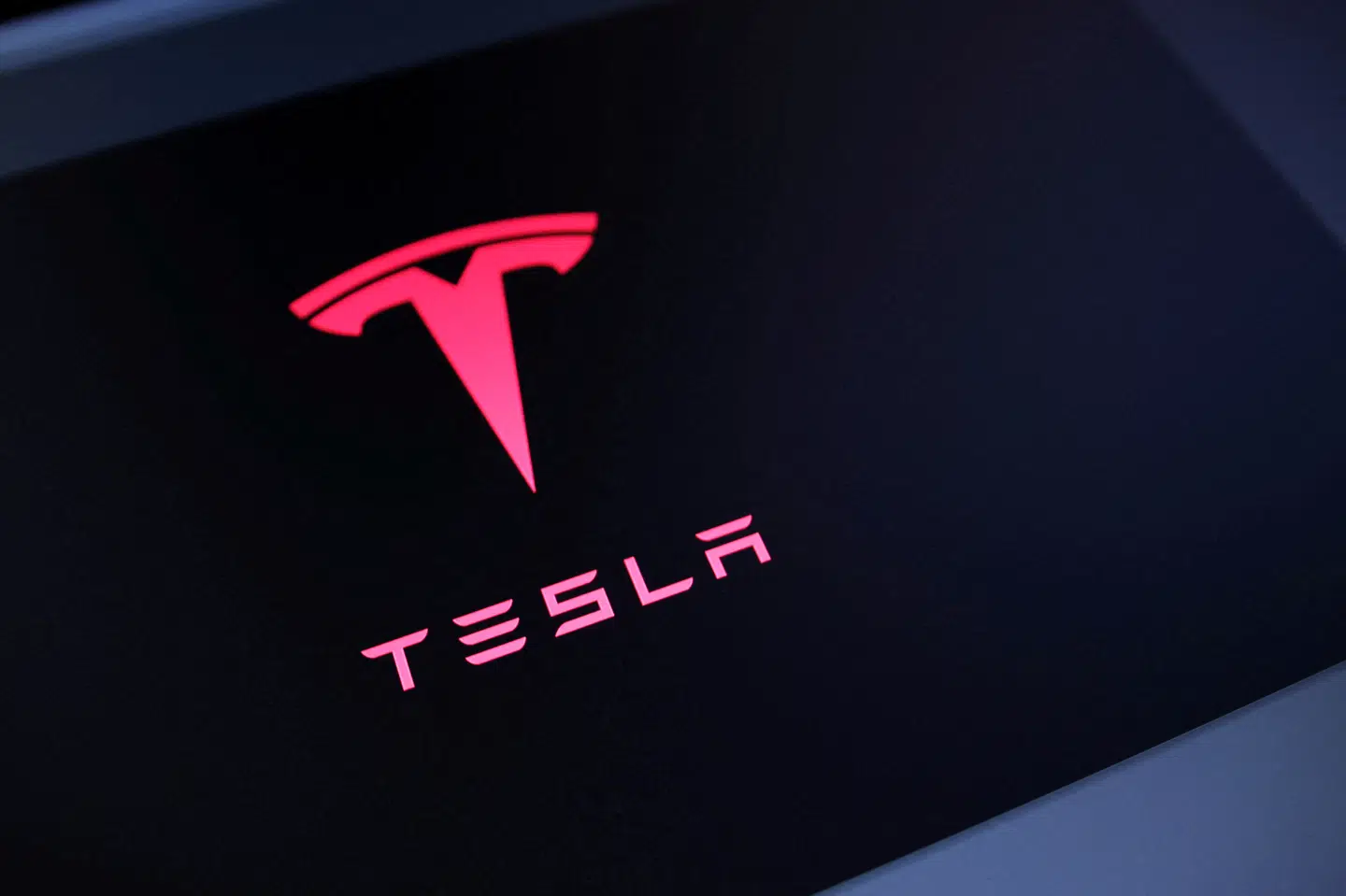 FILE PHOTO: Tesla logo is seen in this illustration taken July 23, 2025. REUTERS/Dado Ruvic/Illustration/File Photo