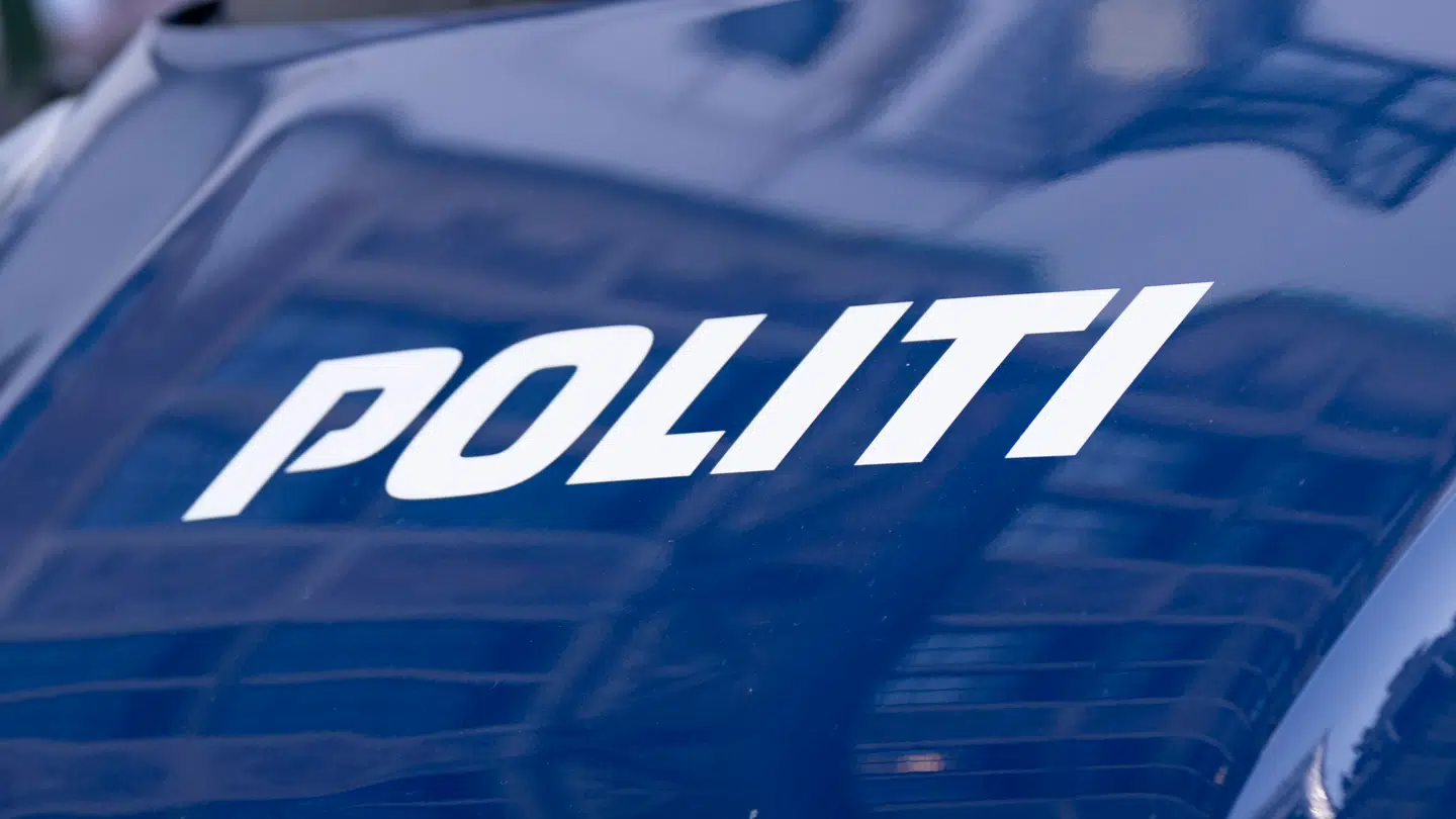 Arkivfoto af politibil