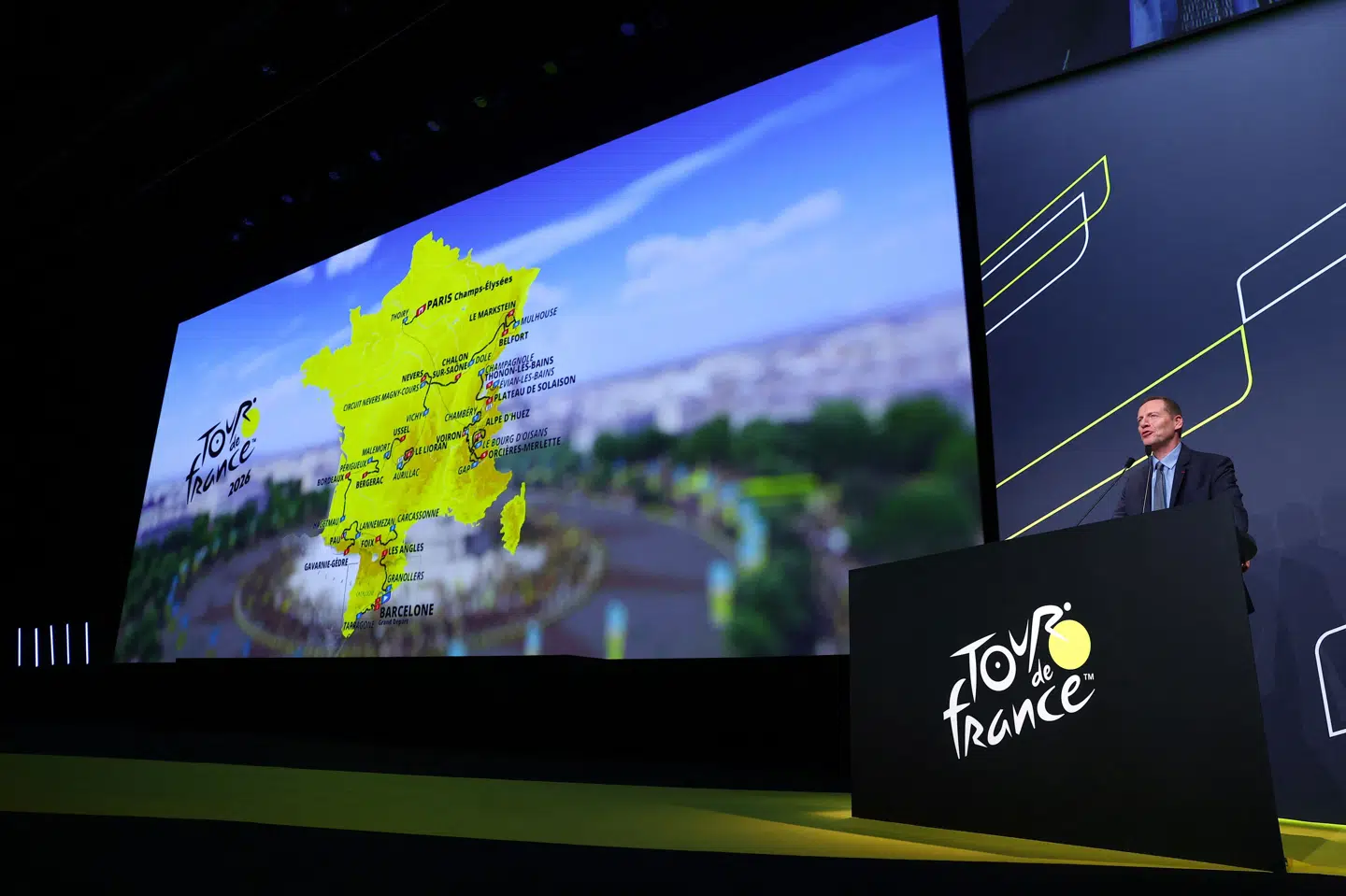 Tour de France-ruten blev præsenteret torsdag i Paris.