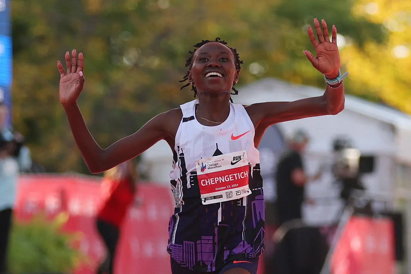 Ruth Chepngetich vandt i 2024 Chicago Marathon og satte med 2 timer, 9 minutter og 57 sekunder ny verdensrekord. (Arkivfoto).