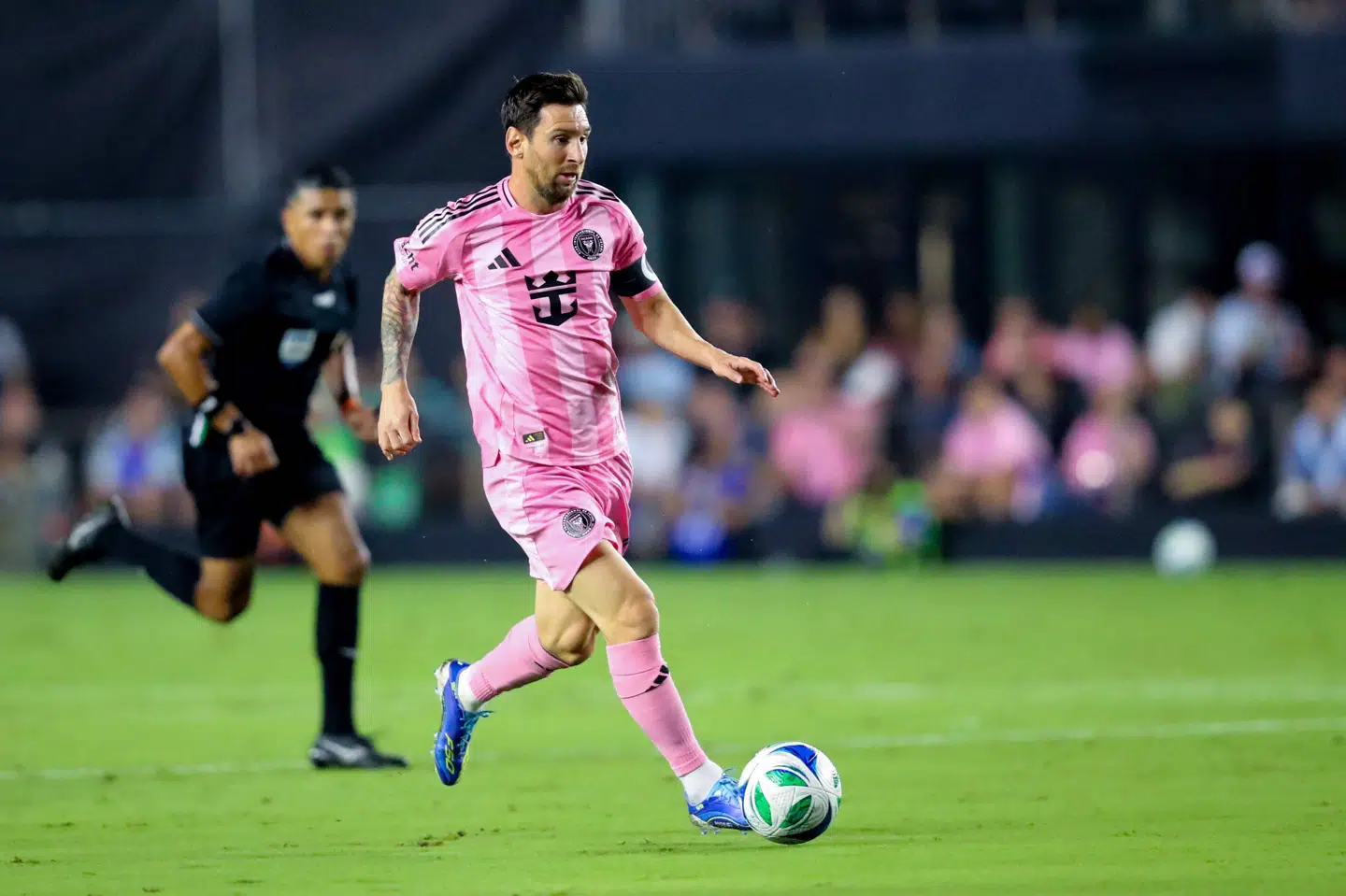 Lionel Messi har i det netop overståede MLS-grundspil lavet 29 mål i 28 kampe. Det fejrer han med en kontraktforlængelse. (Arkivfoto).