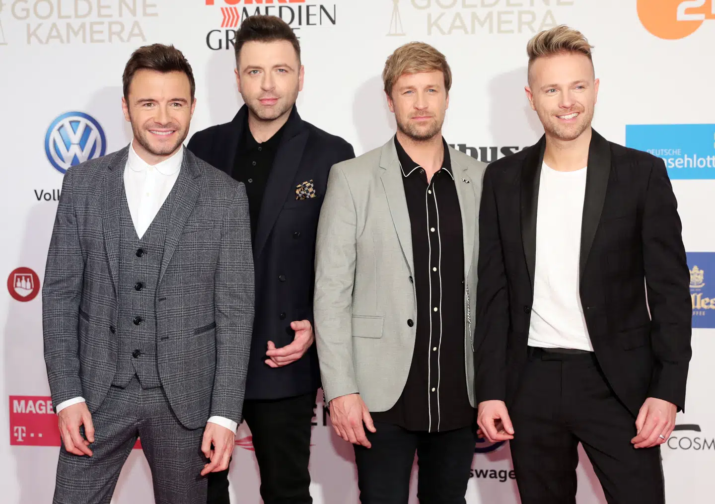 Westlife-medlem Mark Fehily (anden til venstre), er ikke med, når Westlife begiver sig ud på sin jubilæumsturné næste år. Stjernen er dog med på bandets nyeste single.