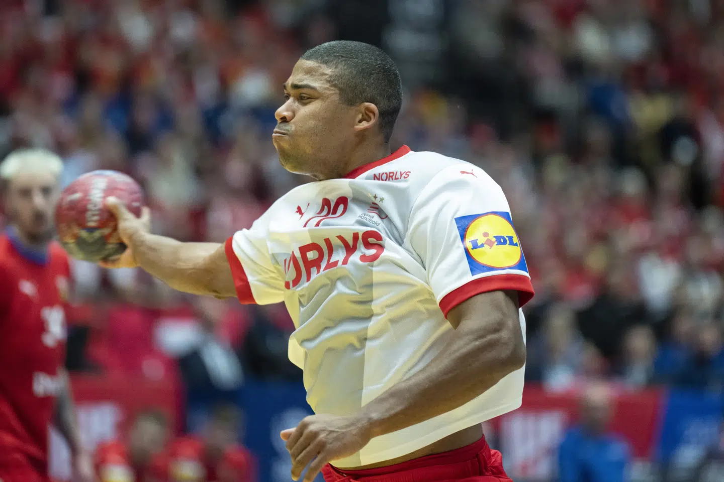 Mads Mensah er efterudtaget for håndboldherrerne til de kommende testkampe. (Arkivfoto).