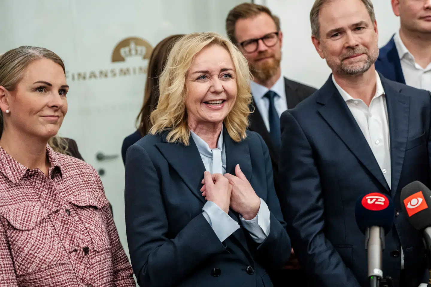 Mona Juul, De Konservatives formand, afviser på det kraftigste, at der nu er splittelse blandt de borgerlige oppositionspartier. Foto: Mads Claus Rasmussen/Ritzau Scanpix