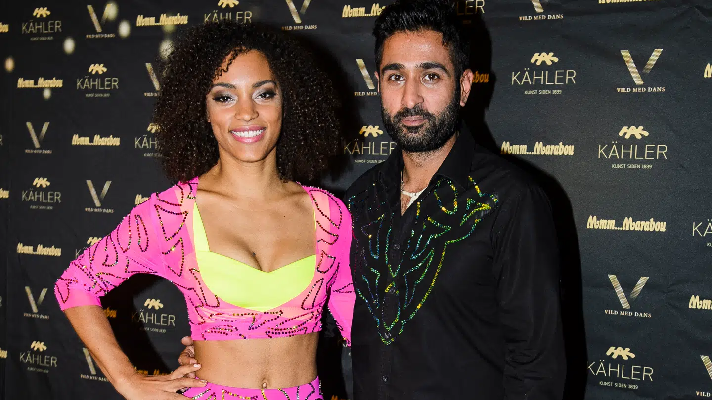 Patricia Tjørnelund med skuespiller Sami Darr.