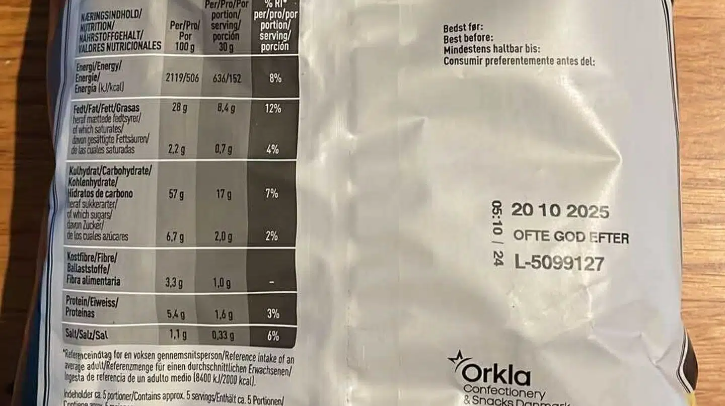 Poserne, der bliver forsøgt solgt i Netto for en slik, gik på dato mandag den 20. oktober.