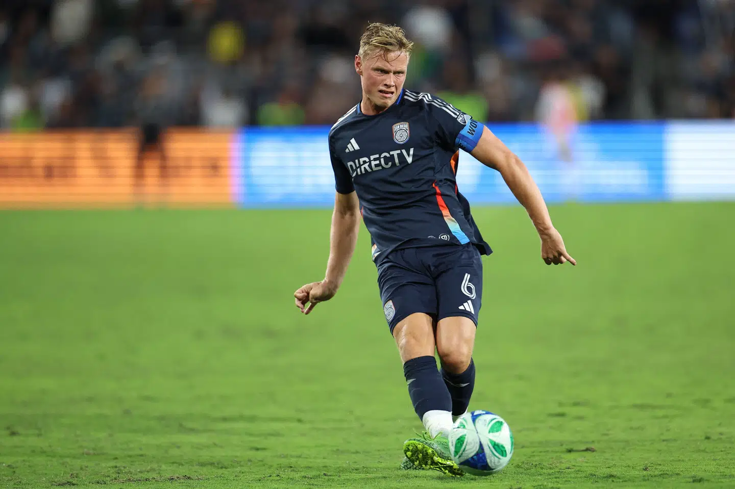 Jeppe Tverskov er en nøglespiller i San Diego FC. Han er blevet anfører og har spillet 33 kampe i indeværende sæson. (Arkivfoto).