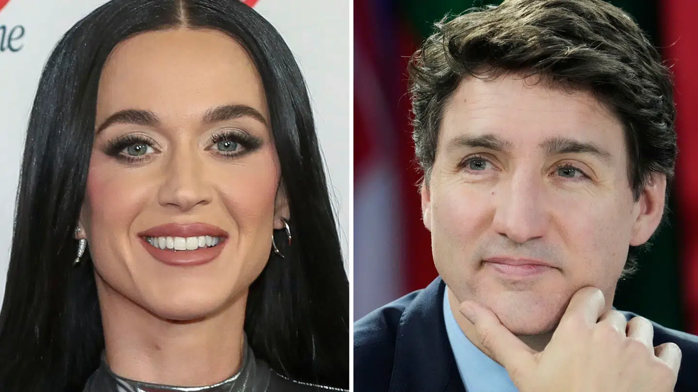 Katy Perry og Justin Trudeau viste sig lørdag offentligt frem for første gang.