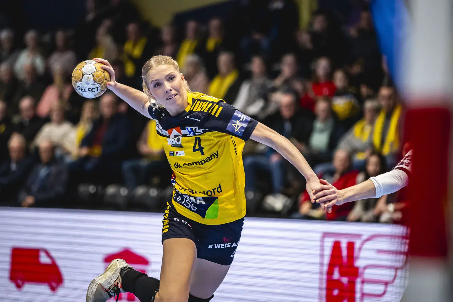 Julie Scaglione scorede flittigt for Ikast, men det rakte ikke til sejr mod Metz. (Arkivfoto).