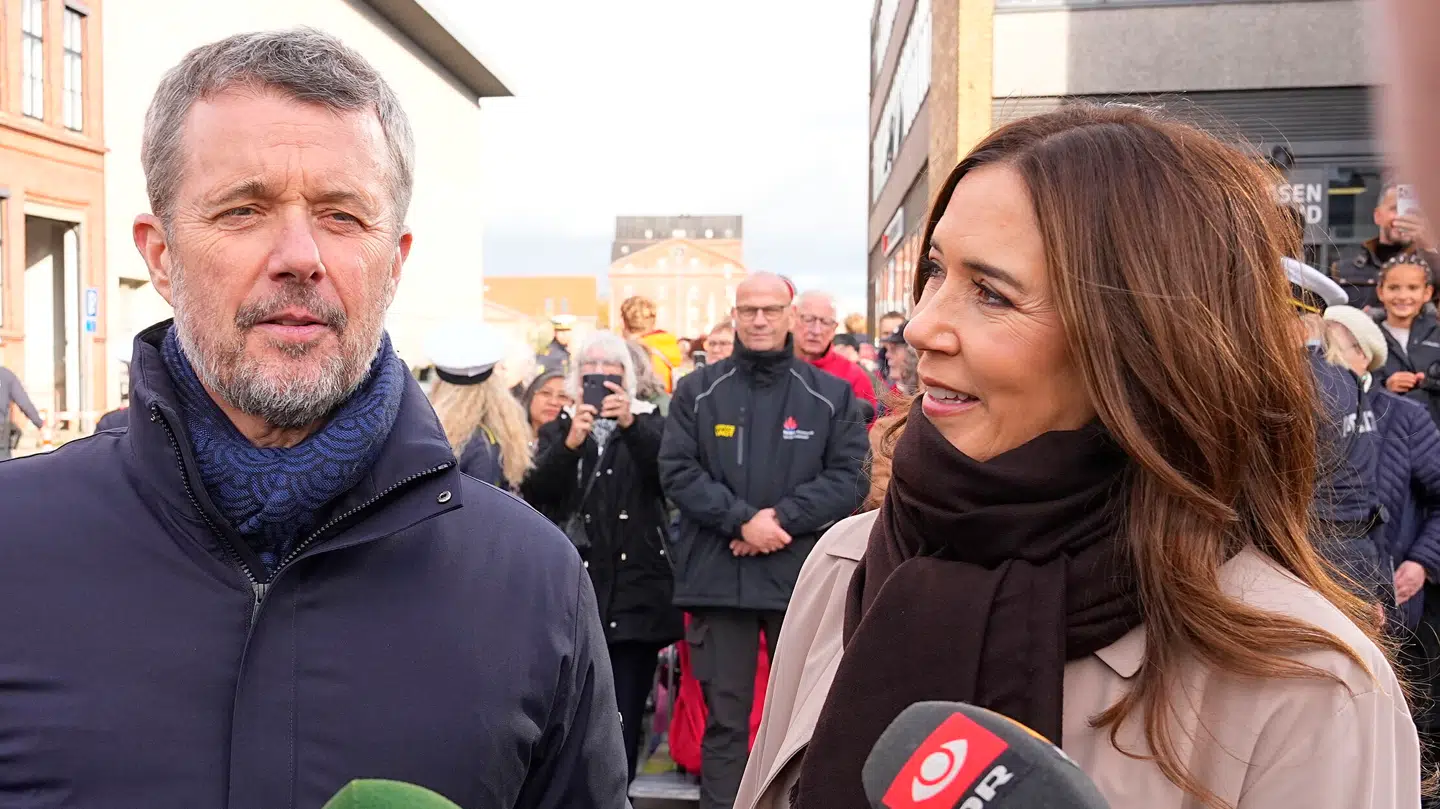 Kong Frederik og dronning Mary i Randers.