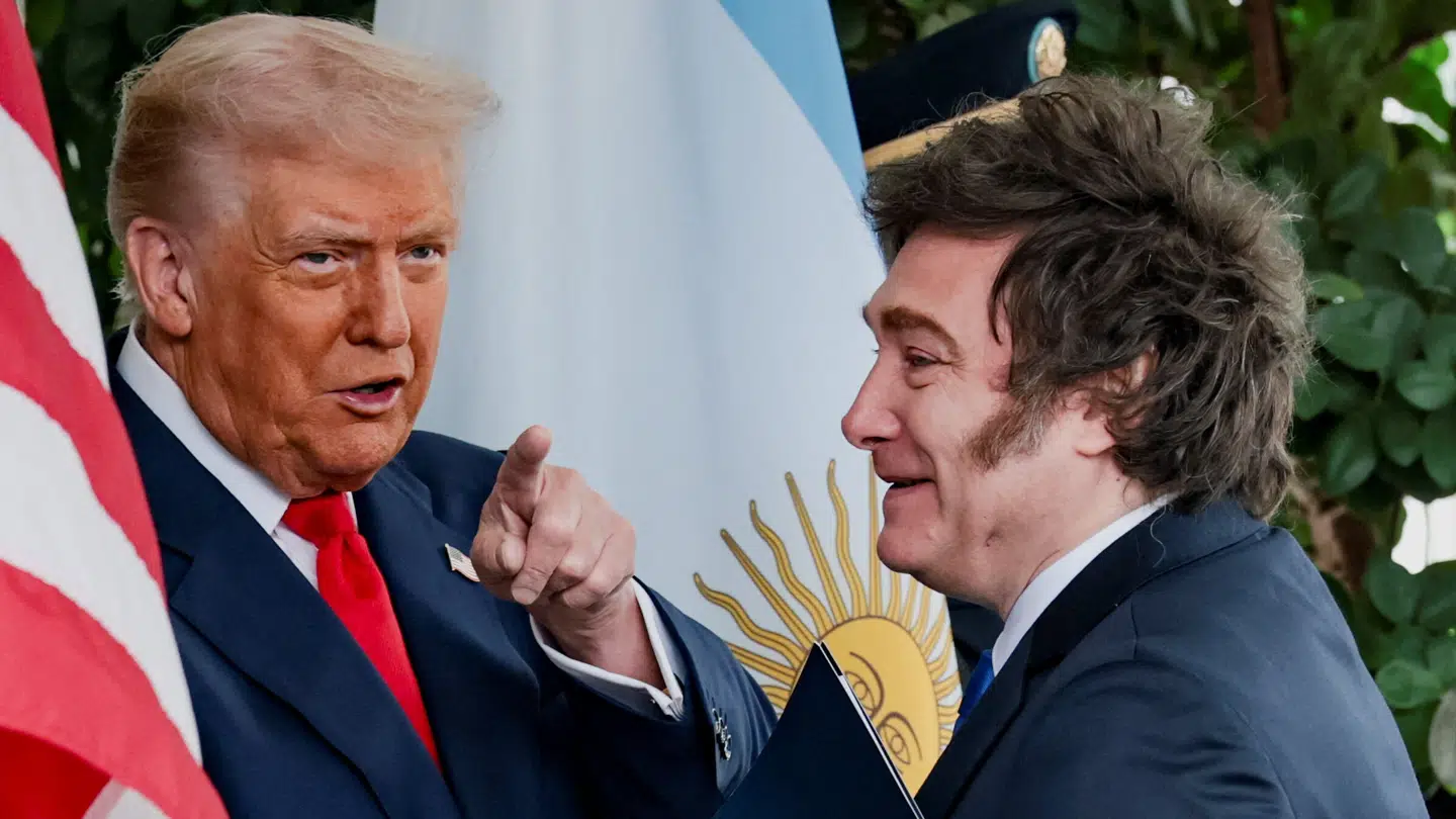 Argentinas præsident, Javier Milei, sammen med Donald Trump. De to er nære allierede.