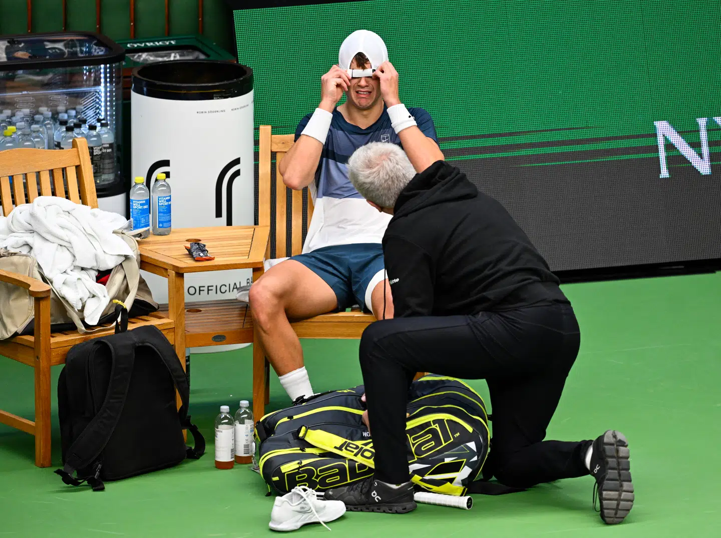 Holger Rune var i store smerter efter at hans akillessene blev revet over.