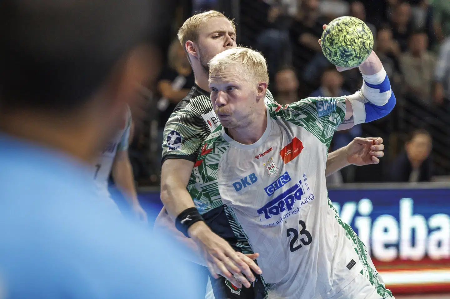 Magnus Saugstrup tørner til daglig ud for SC Magdeburg i Tyskland. (Arkivfoto).