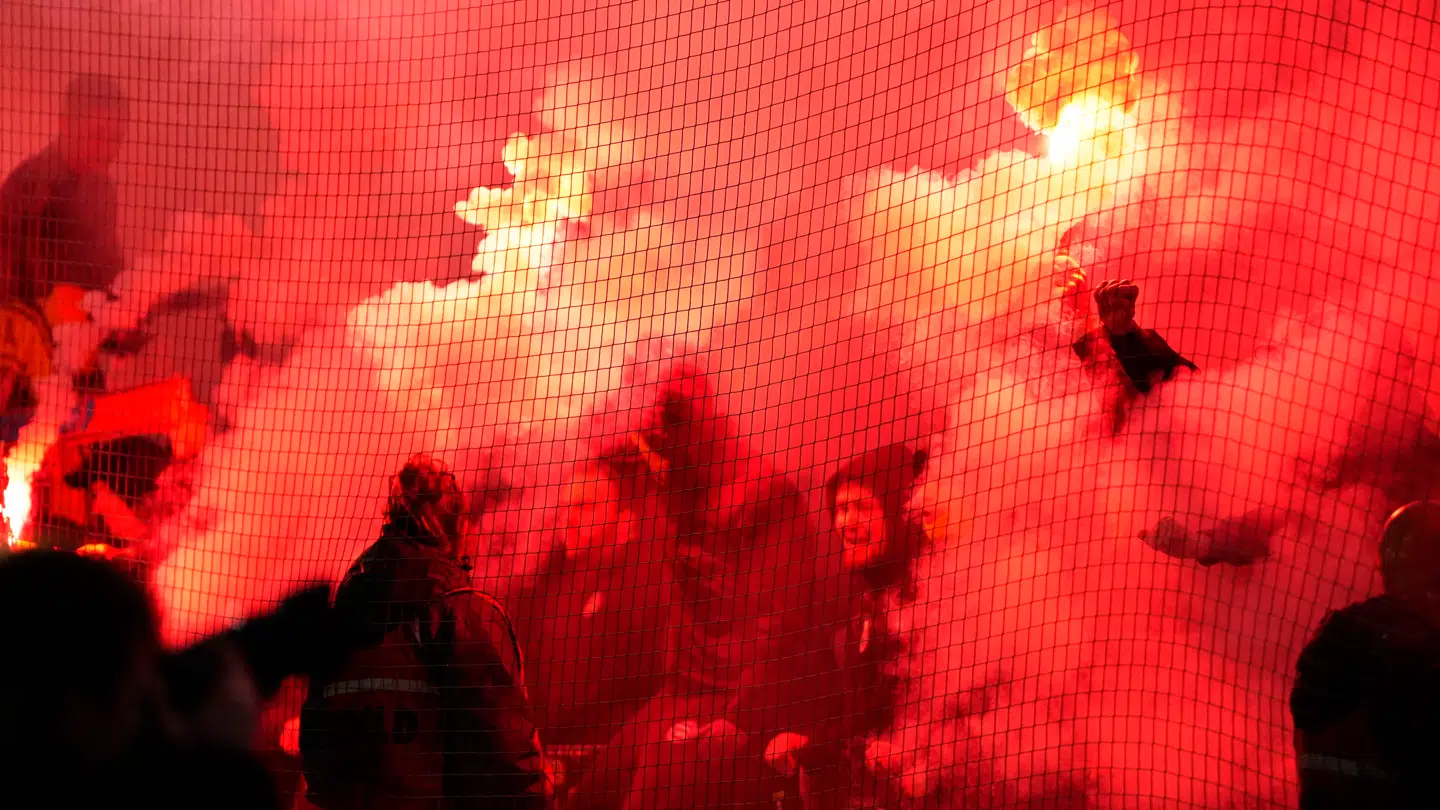 Brøndby-fansene var mødt op på udebaneafsnittet med en agenda.