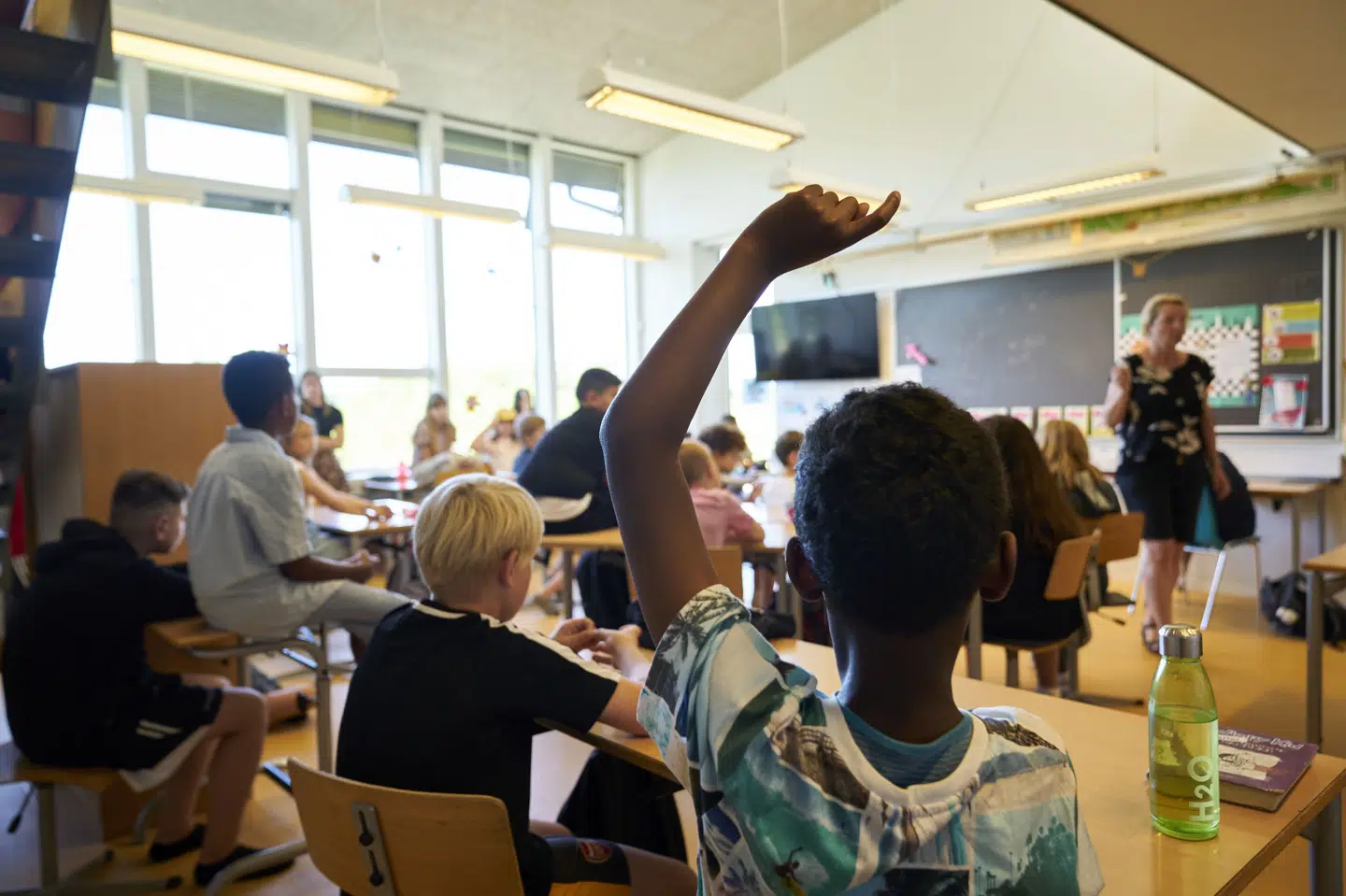 Lærere må bruge en større del af undervisningen på at få ro i klassen, end de gjorde for seks år siden. (Arkivfoto).