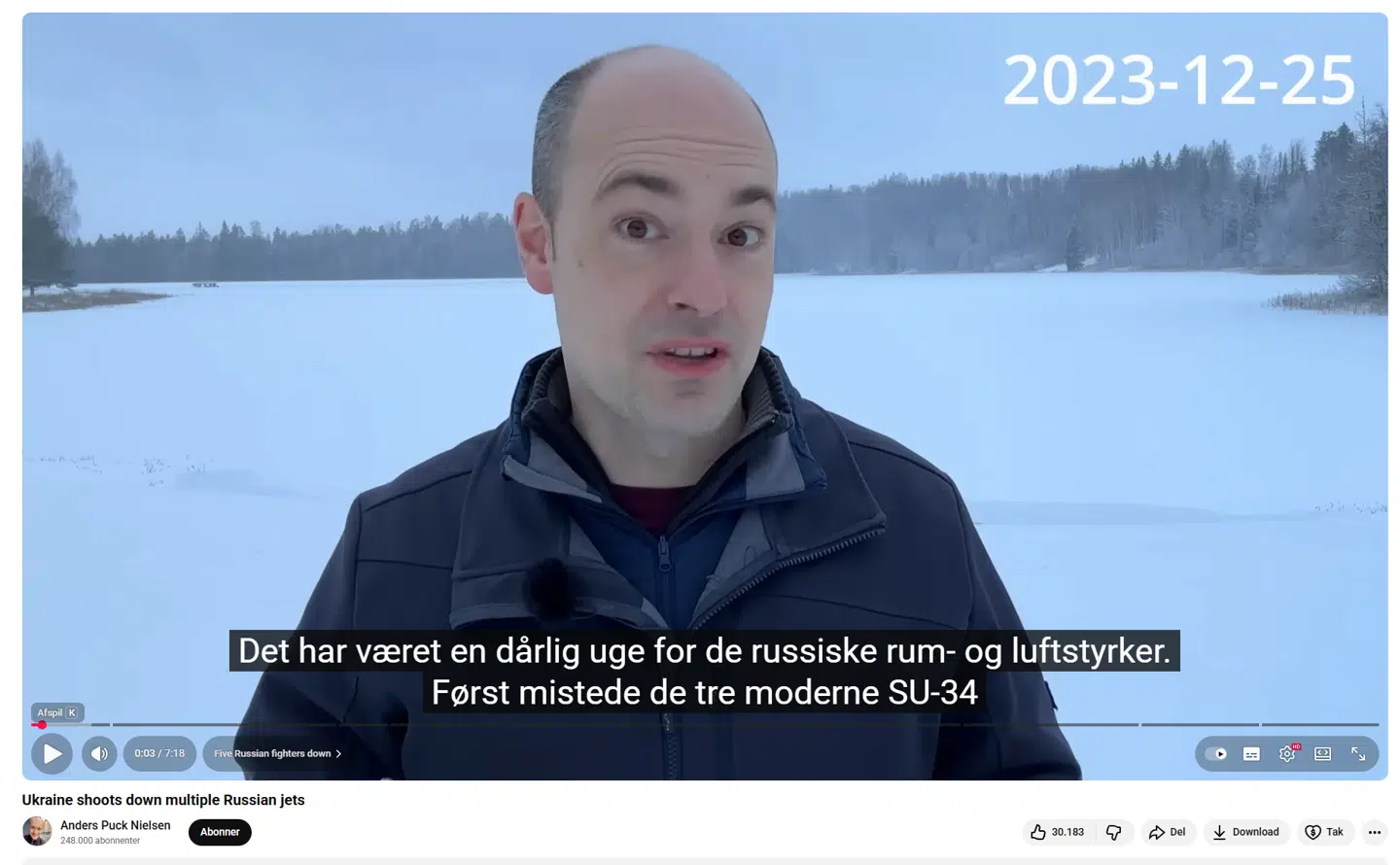 Militæranalytiker Anders Puck Nielsen er en populær youtuber.
