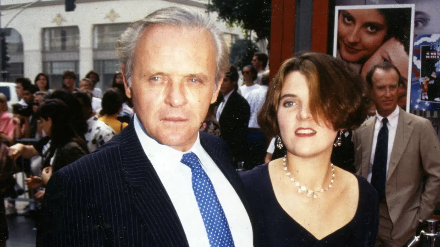 Anthony og Abigail Hopkins sammen på den røde løber i 1991, da de to havde et godt forhold til hinanden.