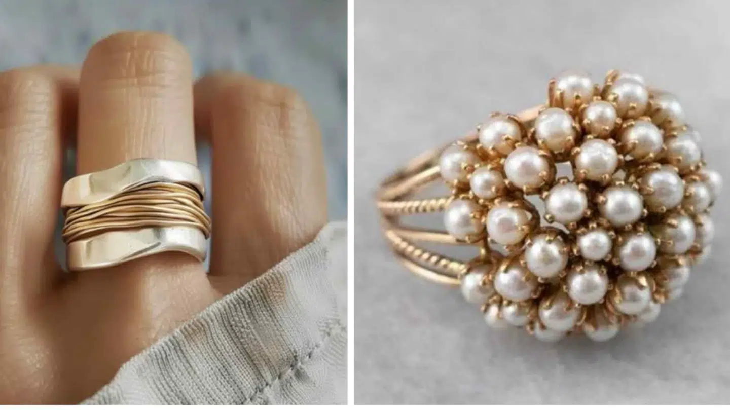 Billeder fra hjemmesiden af de 'håndlavede' smykker.