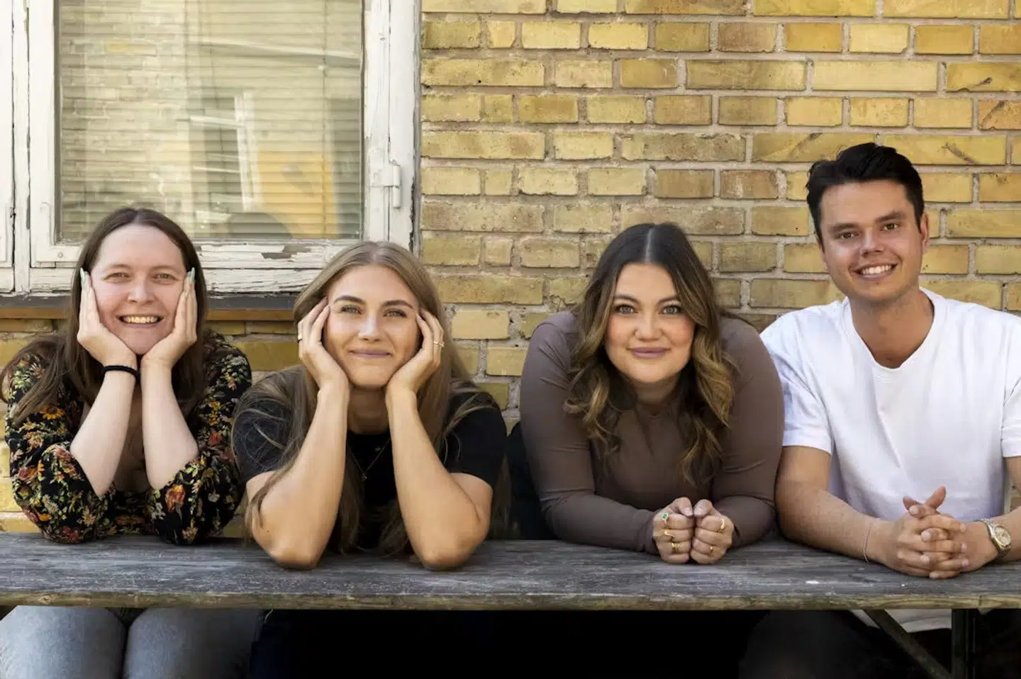 Rachel Ellebye, Mathilde Beuschau, Stephanie Siguenza og Christian Elhauge kom alle til verden i 2000. (PR-foto).